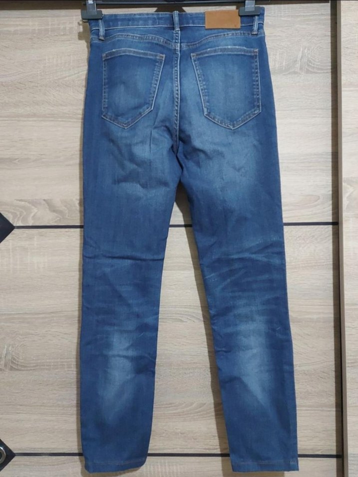 Lacivert Kadın Normal Kesim Denim Pantolon - Görsel 2