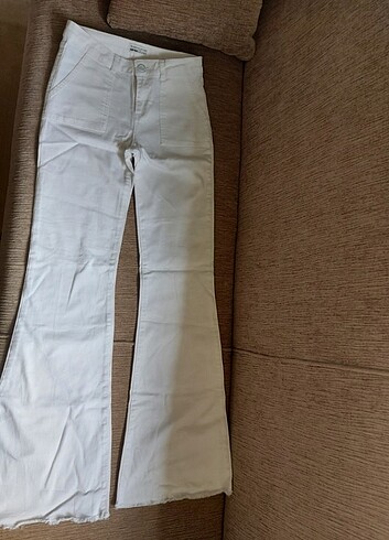 Beyaz flare jean  - Görsel 7