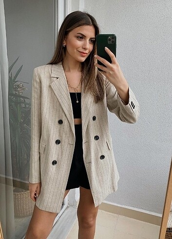 Ham keten blazer ceket