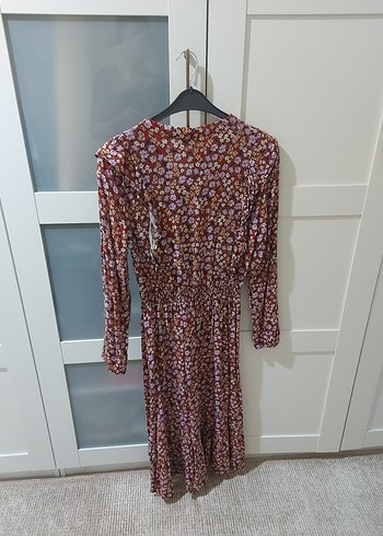 Uzun Kollu Bohem Elbise - Görsel 5