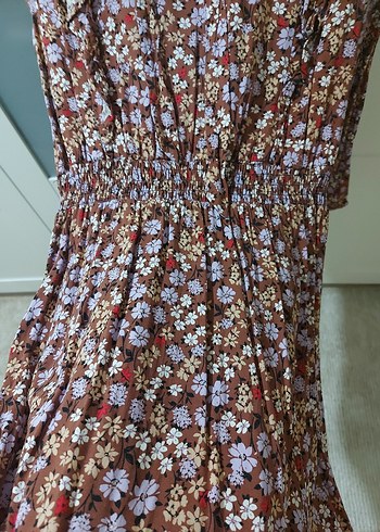 Uzun Kollu Bohem Elbise - Görsel 8