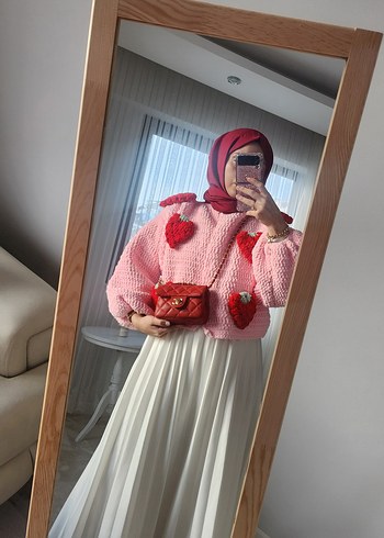 Chanel chanel mini kırmızı kol çantası