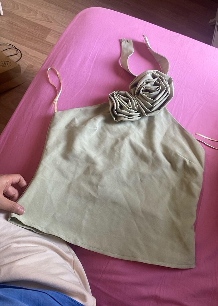 Bluz gül detaylı - Görsel 3