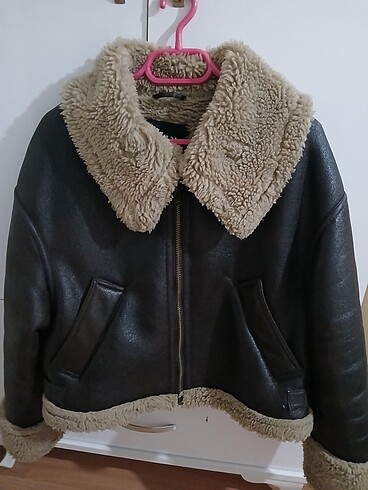 Zara kürklü mont beden:small