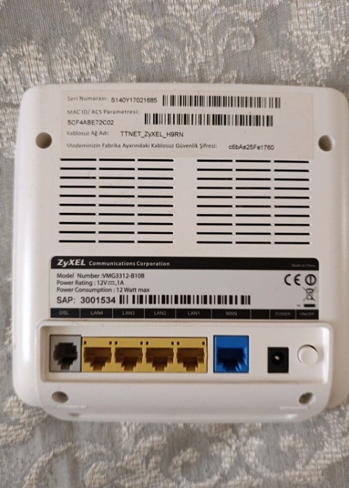 TTNet Zyxel router - Görsel 2