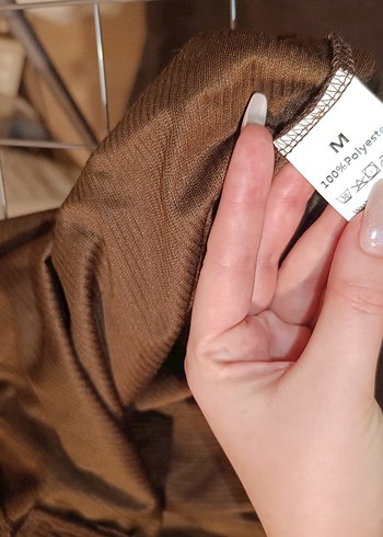 Kahverengi  Düğmeli Etek - Görsel 4