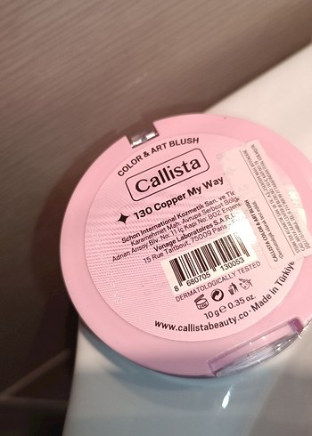 Callista Camel Renkli Allık - Görsel 3