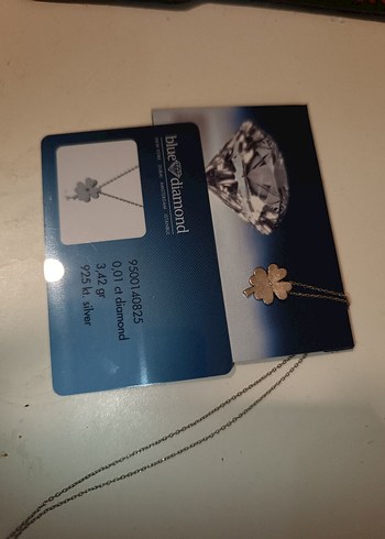 Gümüş Mini Yonca Kolye - Görsel 2