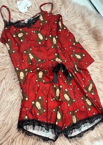 m Beden Bambu pijama takımı