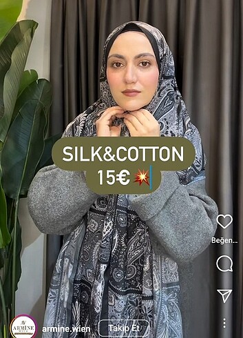 Beden Silk cotton kırışik şal