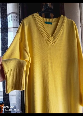 Yeniden farksız uzun triko elbise - Görsel 3