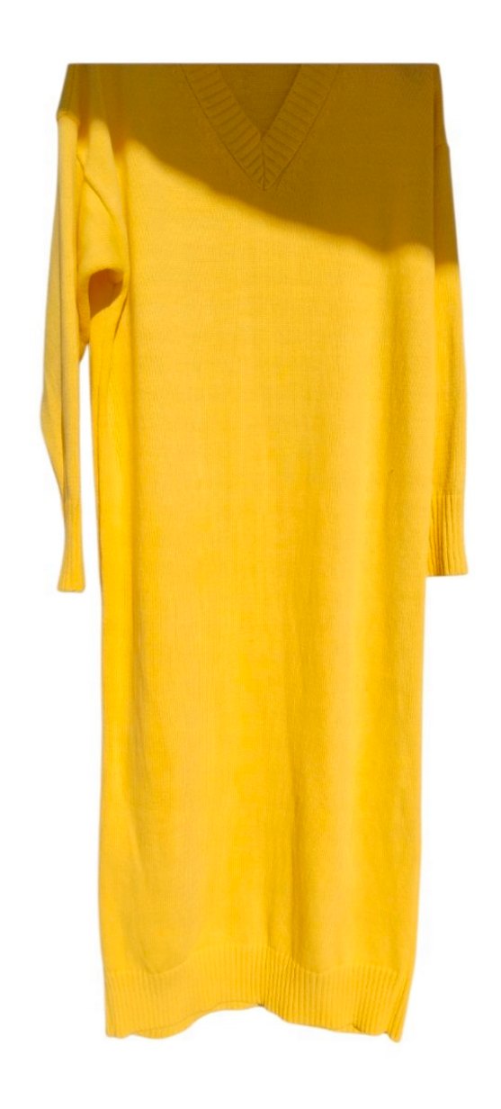 Yeniden farksız uzun triko elbise - Görsel 2