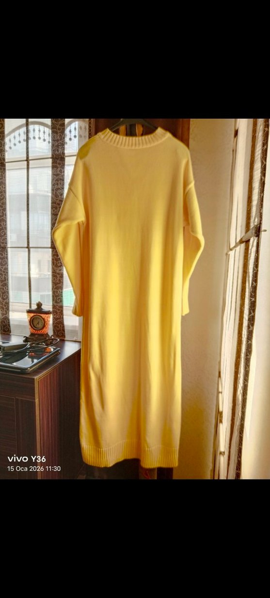 Yeniden farksız uzun triko elbise - Görsel 5