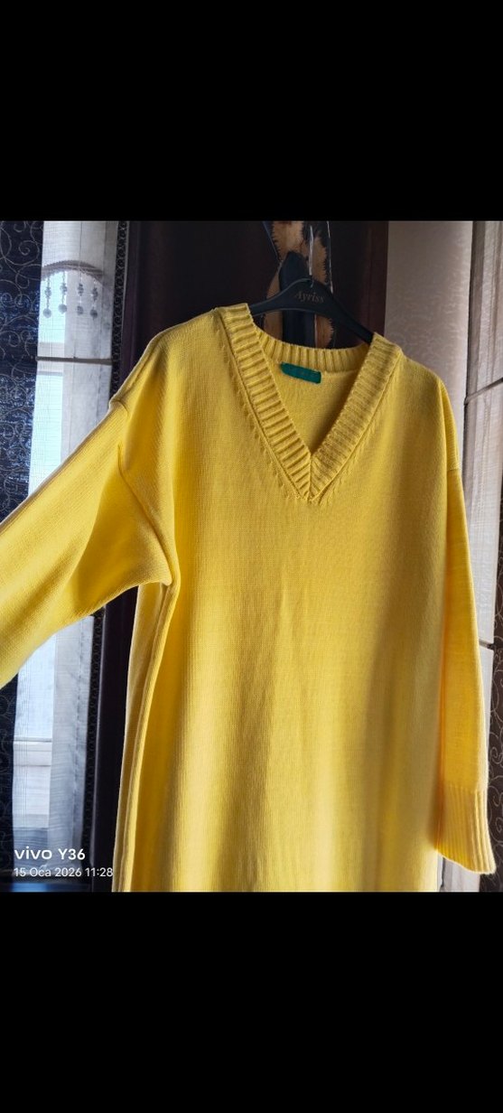 Yeniden farksız uzun triko elbise - Görsel 4