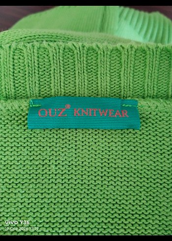 Fıstık yeşili uzun triko elbise - Görsel 8