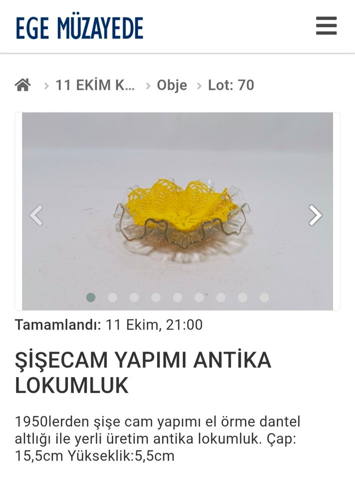 1950 lerden antika lokumluk - Görsel 2