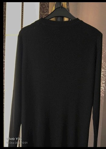 Siyah Uzun Kollu triko Elbise - Görsel 8