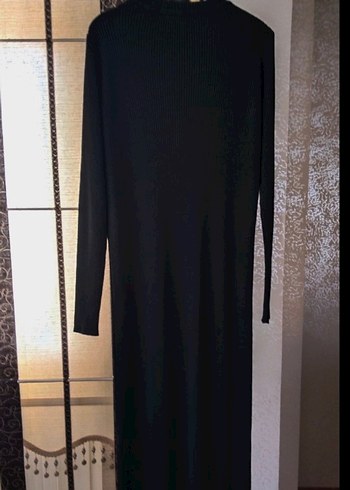 Siyah Uzun Kollu triko Elbise - Görsel 7