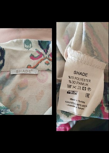 SHADE  Etnik desen Keten Crop gömlek pantolon Takım - Görsel 14
