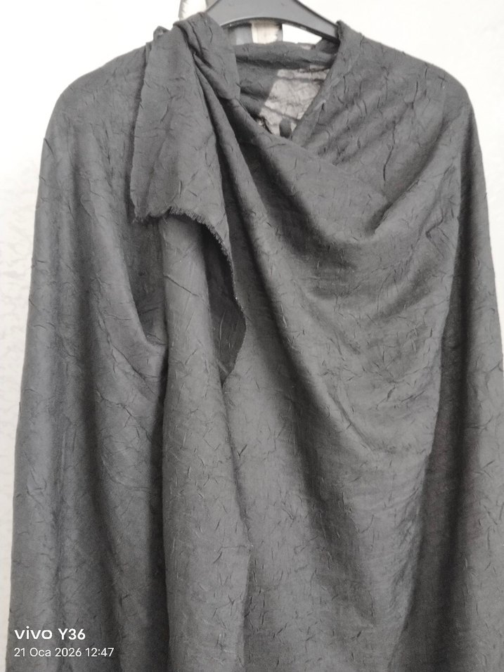 Pamuklu kırışık kumaş ŞAL - Görsel 4
