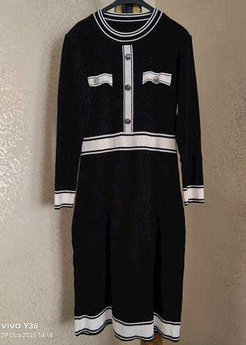 Kaliteli Midi Triko Elbise M/L/XL - Görsel 4