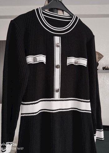 Kaliteli Midi Triko Elbise M/L/XL - Görsel 2