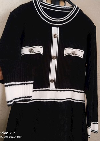 Kaliteli Midi Triko Elbise M/L/XL - Görsel 3