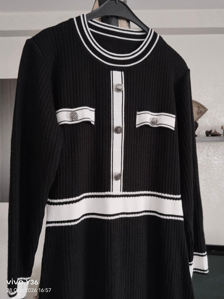 Kaliteli Midi Triko Elbise M/L/XL - Görsel 2