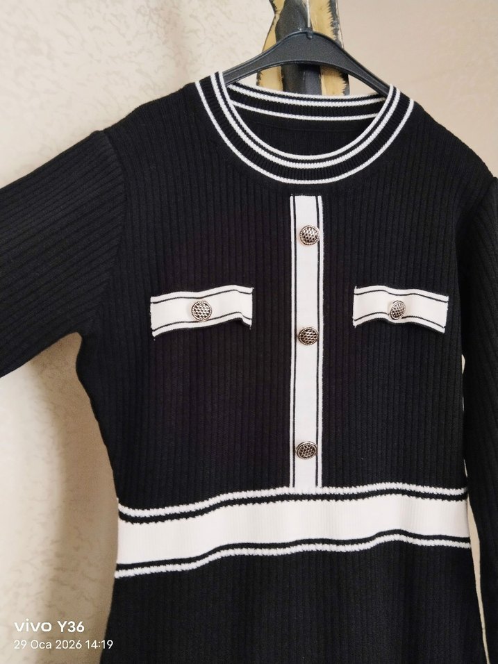 Kaliteli Midi Triko Elbise M/L/XL - Görsel 5