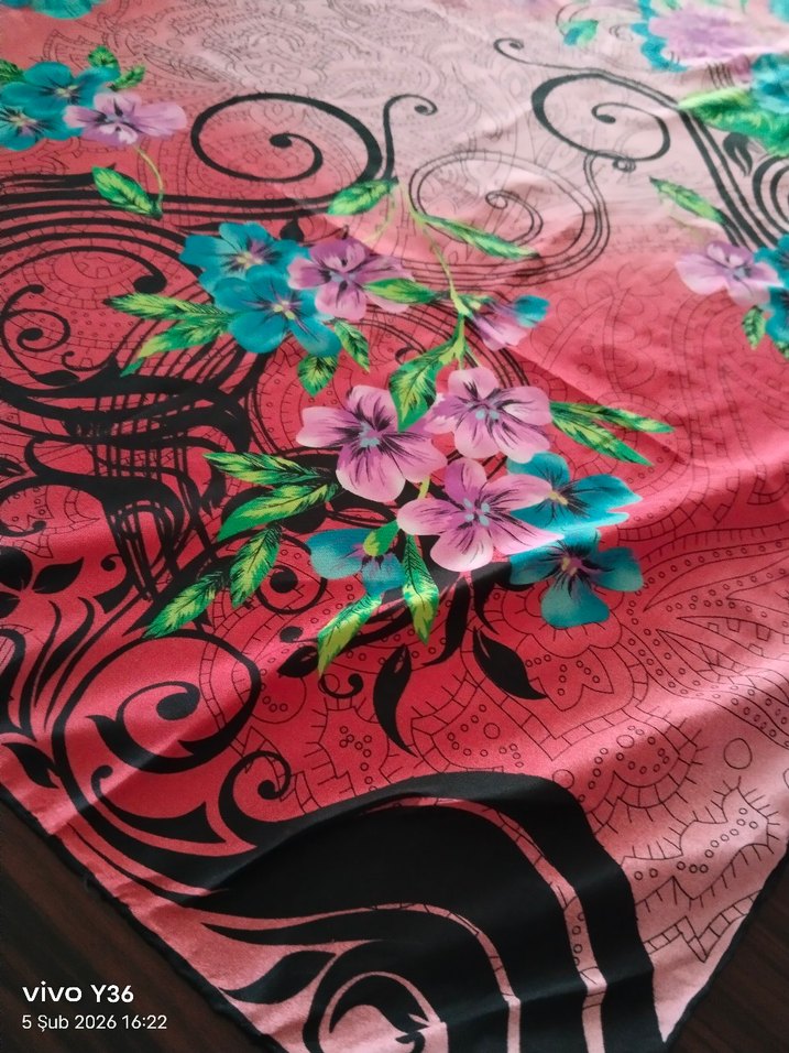 İpekçe ipek eşarp - Görsel 5