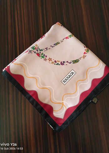 Karaca ipek saten eşarp - Görsel 5