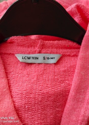 Fermuarlı Neon Pembe Kadın Sweatshirt - Görsel 5