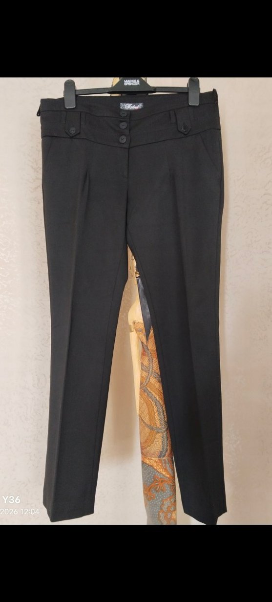 KÜBRA KALIN VE ESNEK KUMAŞ PANTOLON - Görsel 4