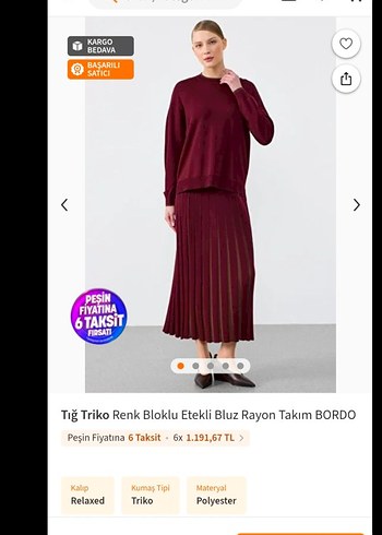Vintage Tığ Triko süveter - Görsel 2