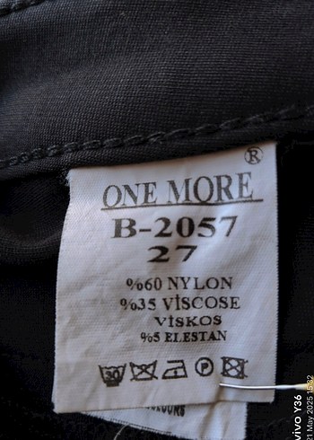 m Beden Kemerli Siyah Kadın Denim Pantolon