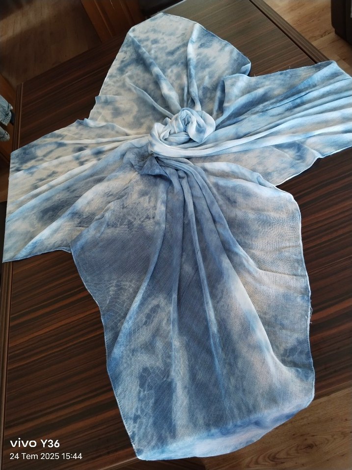 Batik desen müslin kumaş pareo - Görsel 2