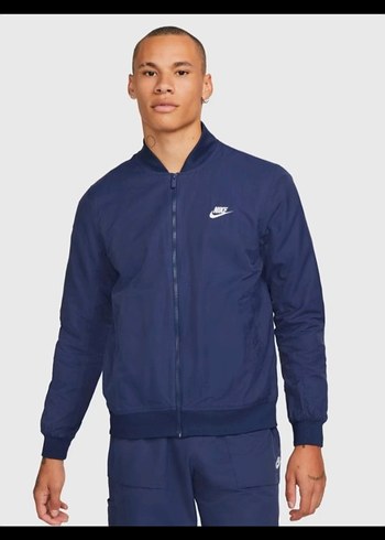 Diğer Nike Lacivert Oversize Bomber Ceket