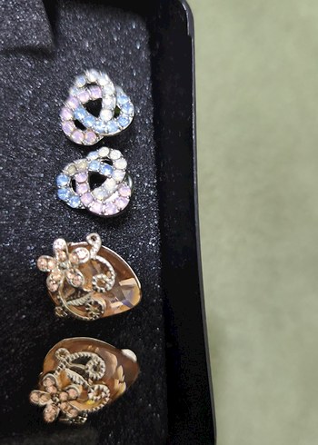 Renkli Boncuklu Renkli Taşlı  Kadın Küpeler Seti - Görsel 7