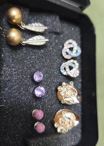 Renkli Boncuklu Renkli Taşlı  Kadın Küpeler Seti - Görsel 8