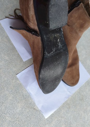 Kahverengi Süet Püsküllü Kadın  Bot - Görsel 6