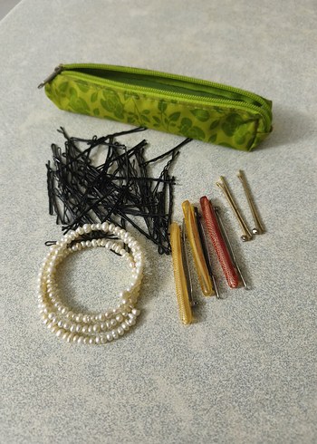 Renkli Vintage Kadın Saç Aksesuar Seti - Görsel 7