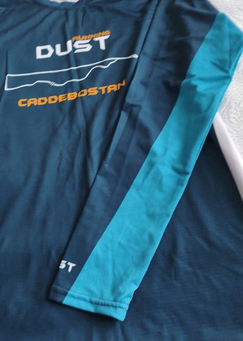 Uzun Kollu Turkuaz  Spor Tişörtü - Görsel 3