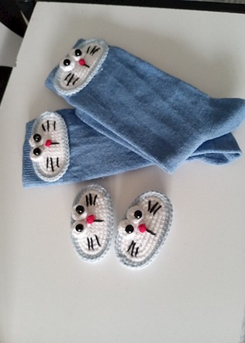 Nakışlı Mavi Erkek Çocuk Çorapları - Görsel 4