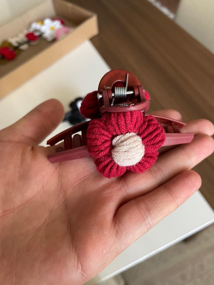 Çiçek Detaylı Bohem Elastik Tokası - Görsel 4