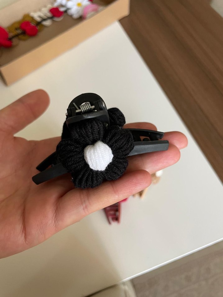 Çiçek Detaylı Bohem Elastik Tokası - Görsel 2