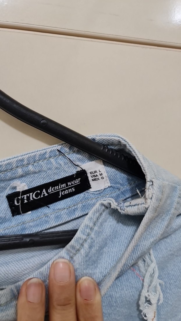 Kadın mavi Mini Denim Etek - Görsel 2