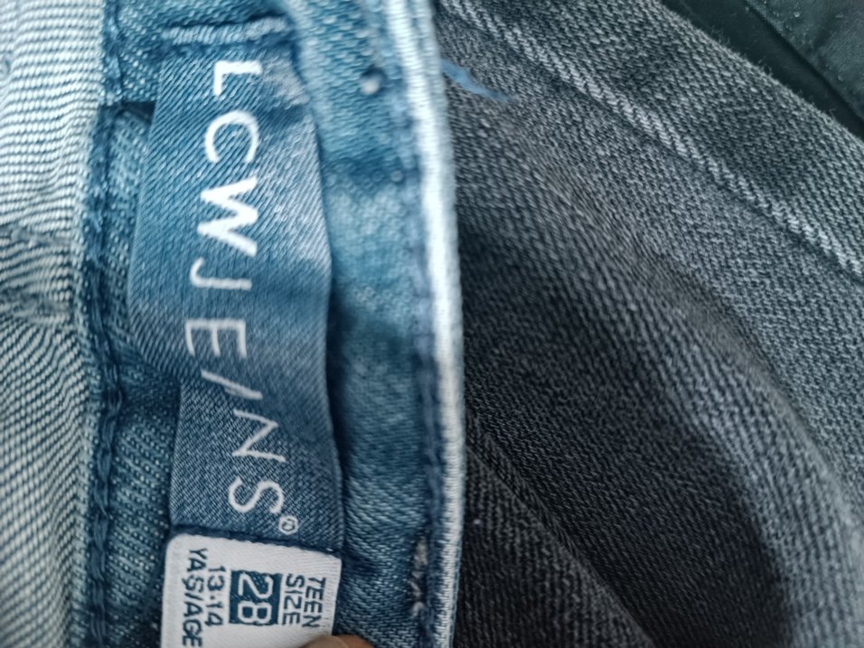 Düğmeli Mavi erkek çocuk Denim Pantolon - Görsel 4