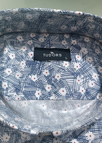 Gri Mavi Desenli Erkek Kısa Kollu Gömlek - Görsel 3