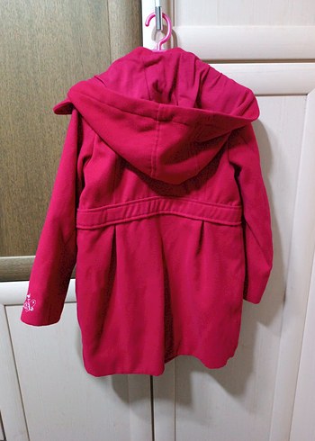 kırmızı Düğmeli çocuk montu - Görsel 4