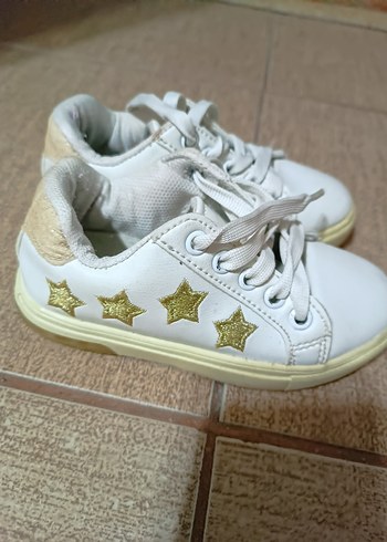 Beyaz Minimalist çocuk Spor Ayakkabı - Görsel 4